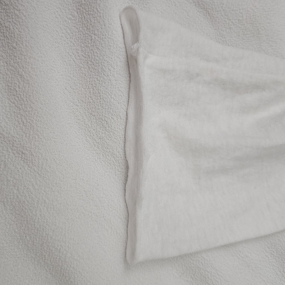 Eden's Last Day White Long Sleeve Women's Shirt w/sheer sleeves size M/L EUC - Picture 5 of 6